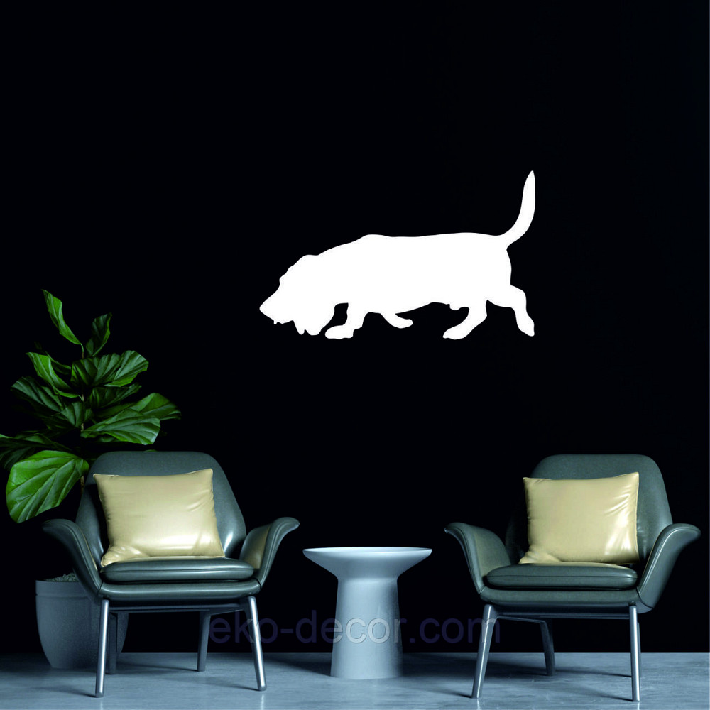 Декоративное настенное Панно «Бигль», Декор на стену 50*30 см, Белый Киев - изображение 5