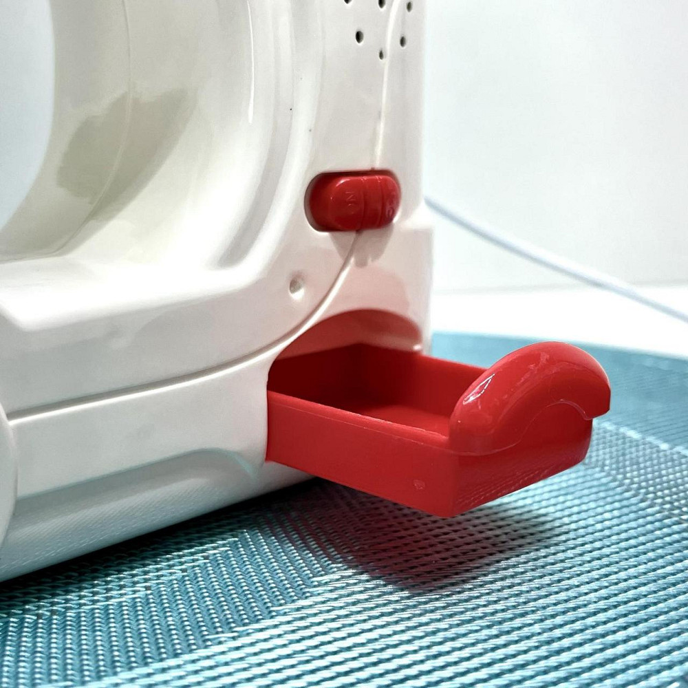 Набір побутової техніки Limo Toy дитячий швейна машинка пральна машинка музика звук світло на батарейках Біло-червоний (LS8234K) Чернігів - фото 2