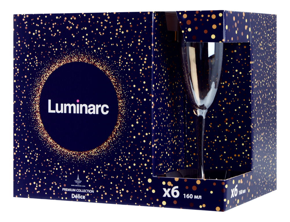 Набор бокалов Luminarc Delice Honey, 6х160 мл (6995353) Киев - изображение 5