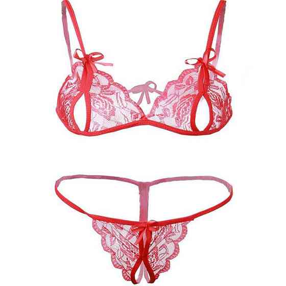 Беспроигрышный сексуальный комплект нижнего белья - Красный - XS/S/M – Эротическое бельё Винница