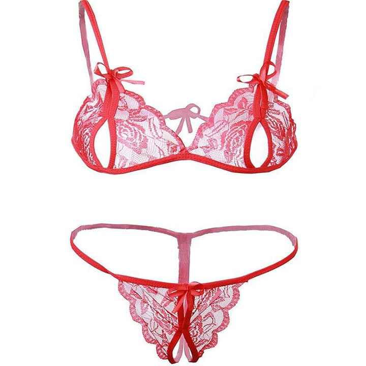 Беспроигрышный сексуальный комплект нижнего белья - Красный - XS/S/M – Эротическое бельё Винница - изображение 2