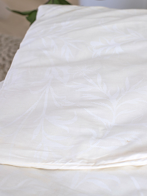 Ecotton Комплект постільної білизни Ecotton Євро 210х220 см однотонний із орнаментом (20-0709Wh Київ - фото 4