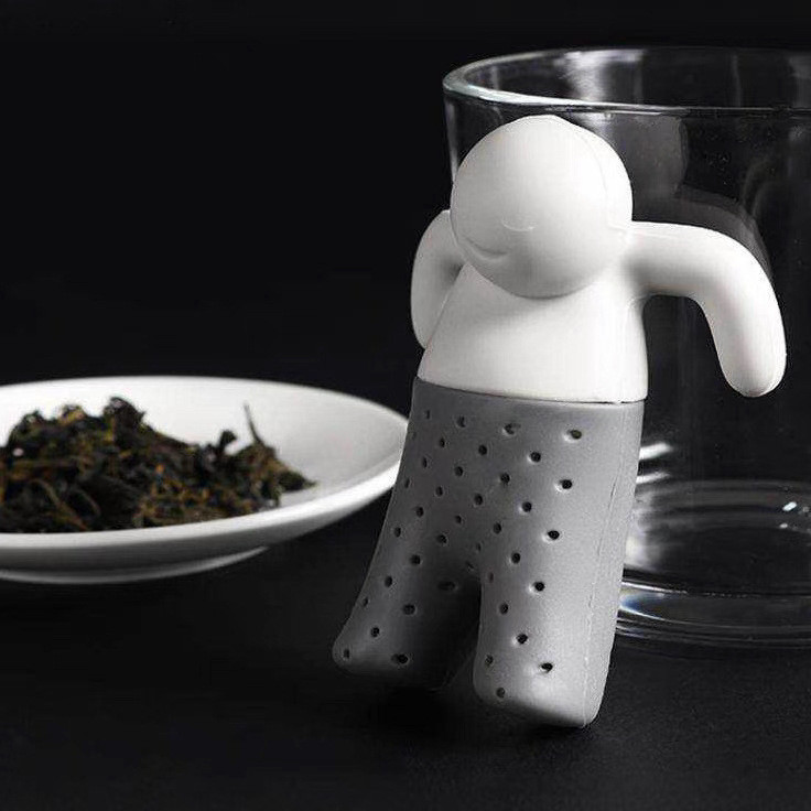 Ситечко для чая Человечек 85 на 65 мм серый Киев - изображение 9