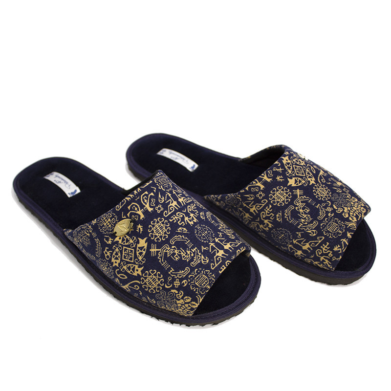 Мужские открытые домашние тапки 