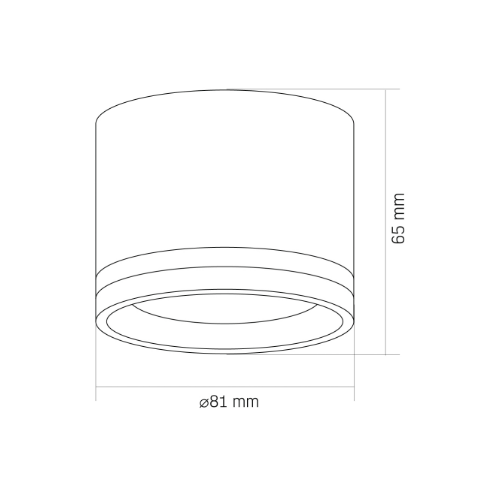 Світильник VIDEX під лампу GX53 накладний Чорний (VL-SPF35A-B) (40шт/ящ) Житомир - фото 2