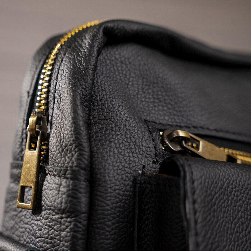 Сумка cтильная мужская Vintage 14649 Черная Киев - изображение 9