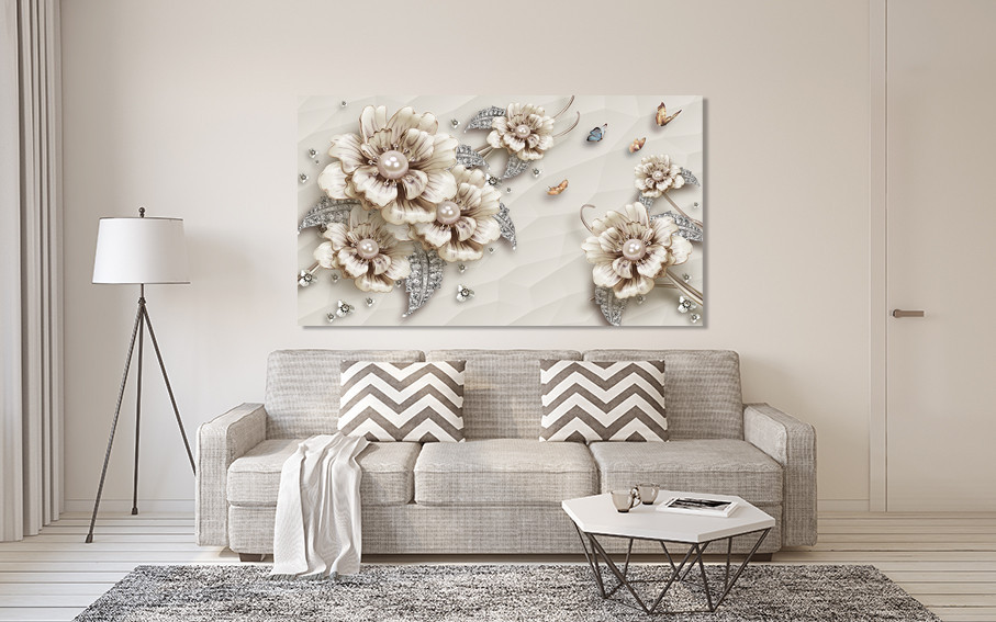 Картина холст в гостиную / спальню   Квіти    MLP_313 90х180см Киев - изображение 2