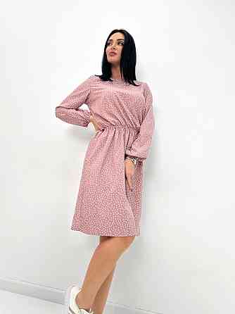 Женское платье в горошек с длинными рукавом Virginia Киев