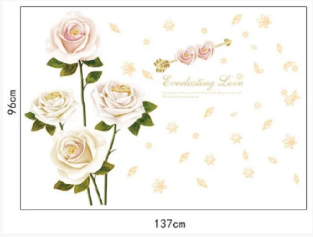 Наклейка декоративна Троянди Київ - фото 3