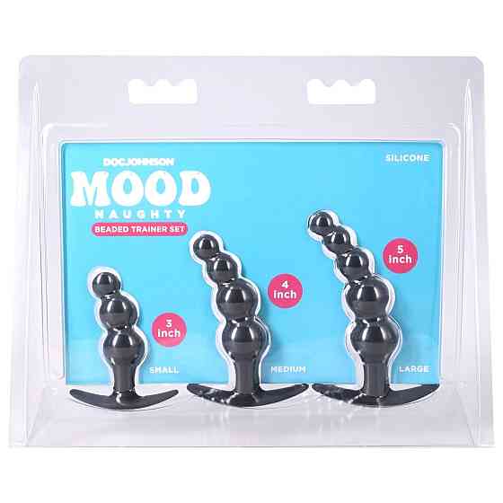 Набір анальних іграшок Doc Johnson Mood Naughty Beaded Trainer Set Sex Aura Київ