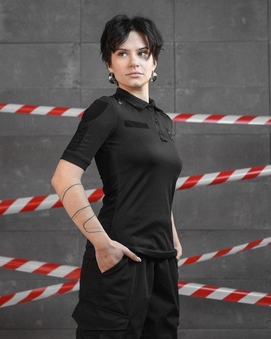 Женское поло black НП4951 Одесса - изображение 3