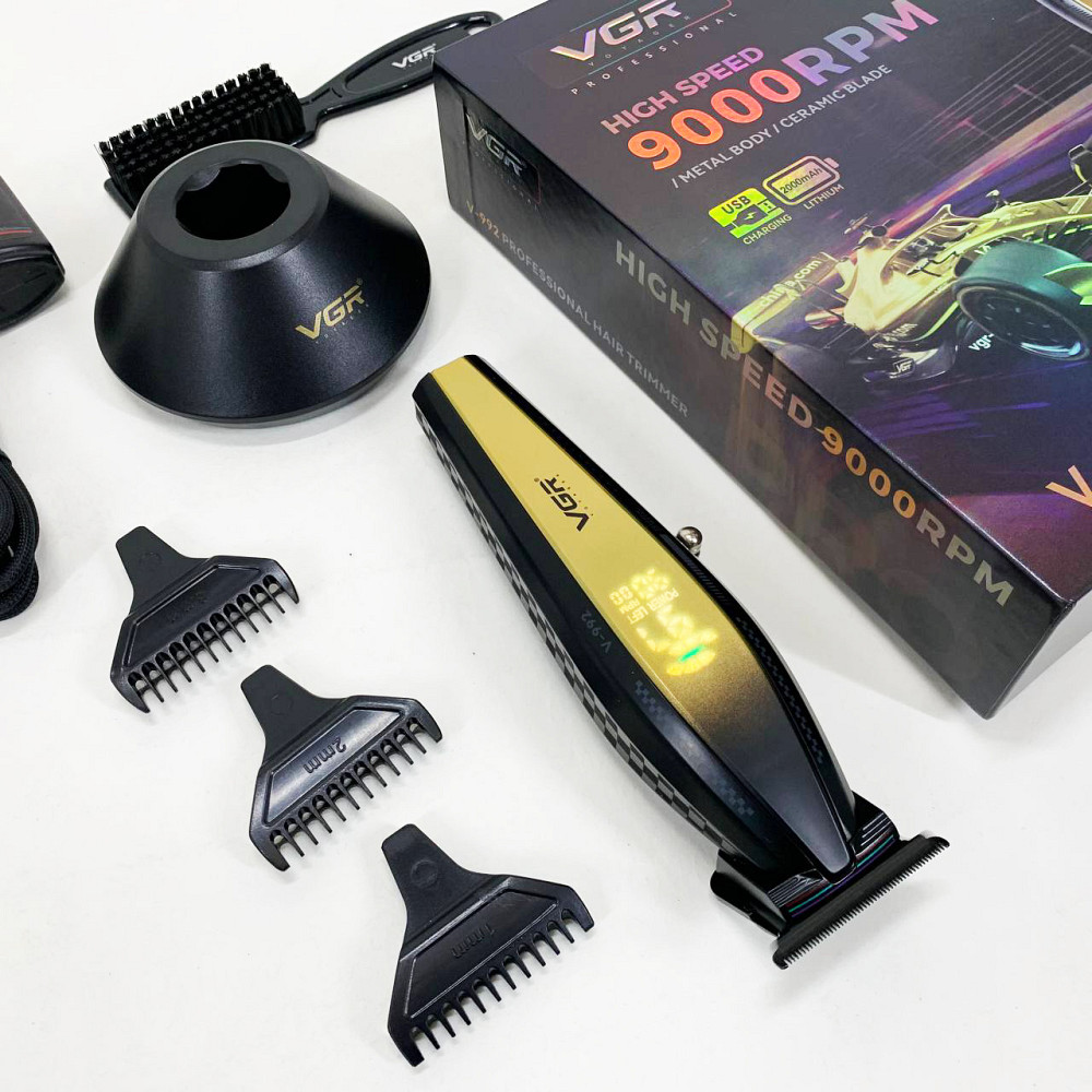 Машинка для стрижки волос и затылка VGR V-992, Малошумная машинка для стрижки волос LO-61 Львов - изображение 11