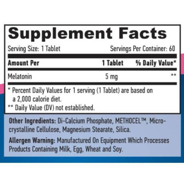 Мелатонин Haya Labs Melatonin Time Release 5 mg 60 tabl Луцк - изображение 2