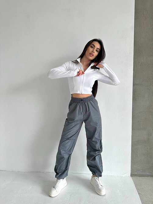 Женский прогулочный костюм двойка: кофта и штаны микродайвинг + плащевка Одесса - изображение 4