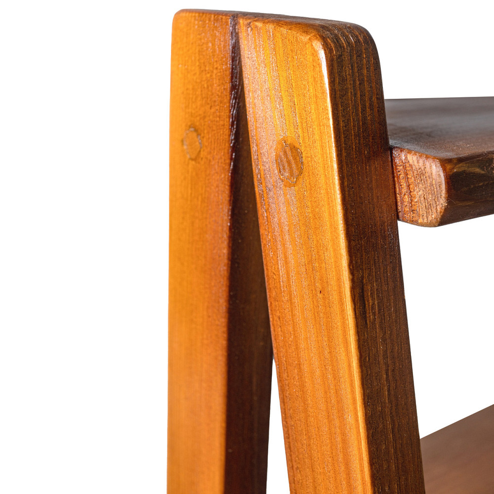 Полка деревянная из натурального дерева ель 38х44х18 см, универсальная и крепкая полка Каменец-Подольский - изображение 8