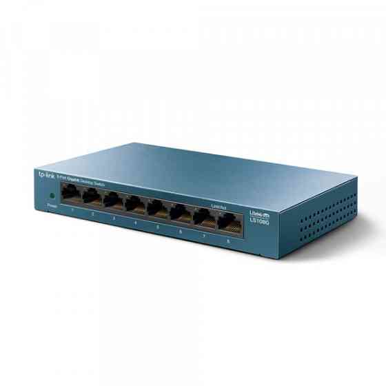 Комутатор TP-Link LiteWave LS108G 8xGE некерований метал. корпус (LS108G) Киев