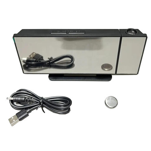 Электронные часы с проекцией времени на стену термометром будильником настольные зеркальные часы Одесса - изображение 14