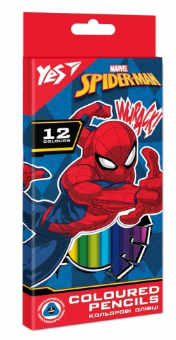 Олівці кольорові 12 кол. "Yes" Marvel.Spiderman шестигранні, 290667, шт Київ - фото 1