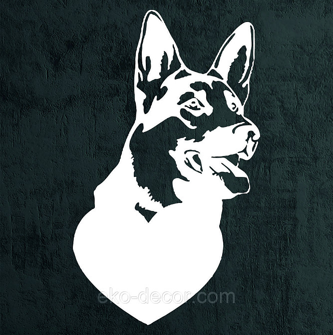 Декоративное настенное Панно «Овчарка», Декор на стену 50*29 см, Белый Киев - изображение 7
