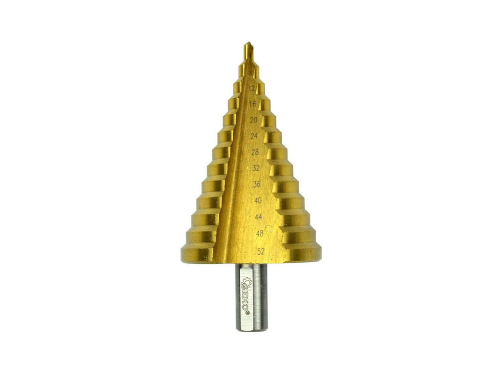 Свердло металу ступеневе "GEKO" HSS-tyt  4,0-52,0 / 4мм (4, 8, 12, 16, 20, 24, 28, 32, 36, 40, 44, 48, 52мм) Киев - изображение 2