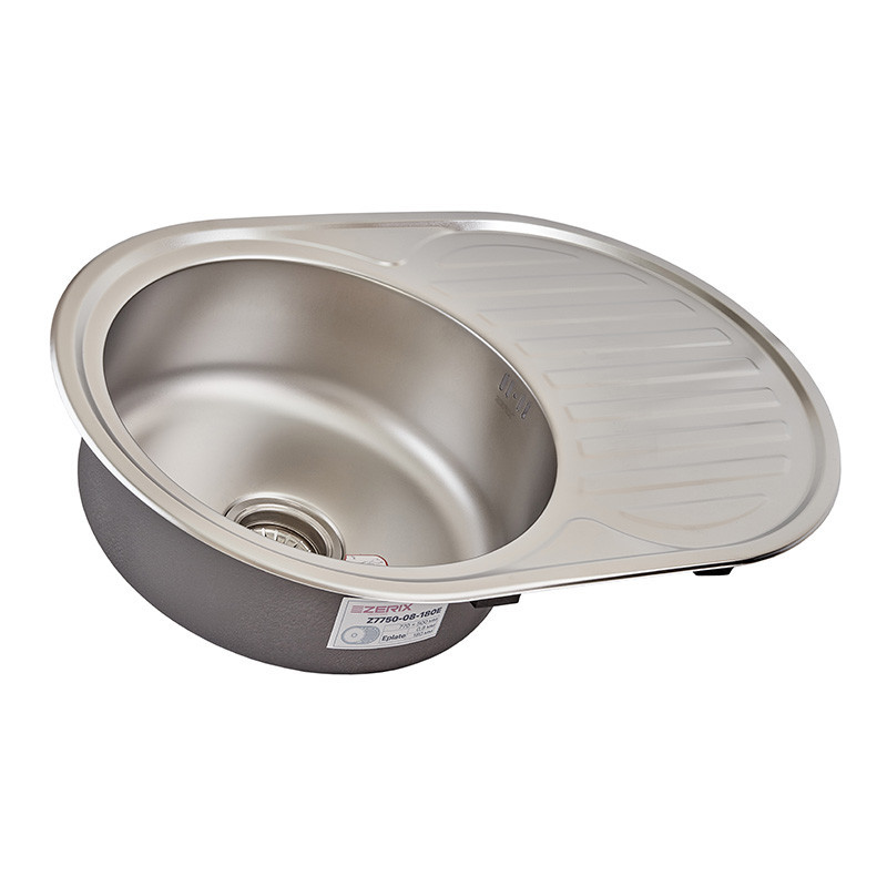 Кухонна мийка Zerix Z7750-08-180E Satin модель ZM0596 Харків - фото 2