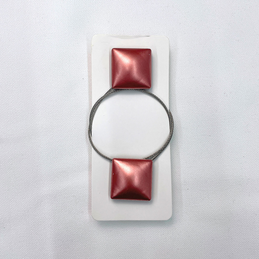 Магніти для штор і гардин Квадрат набір 2 шт Кораловий (81-132) Київ - фото 6