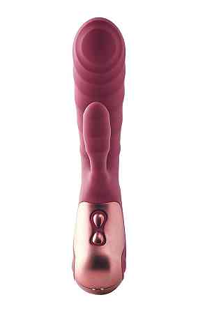 Двойной вибратор рельефный Dream Toys Dinky Duo Vibrator Jimmy K, бордовый Sex Aura Киев