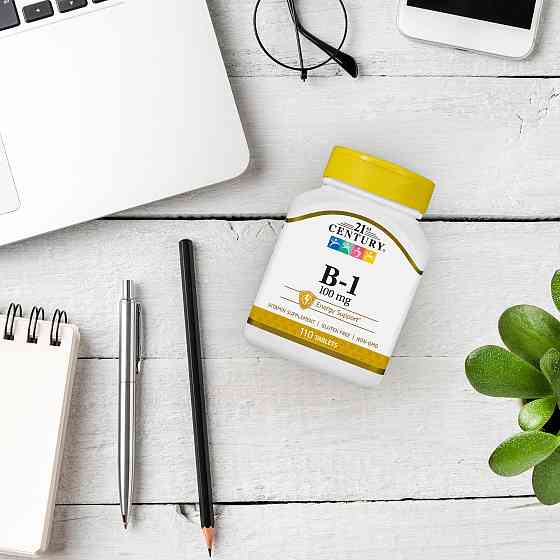 Вітамін В1 21st Century B-1, 100 mg, 110 Tablets Луцьк