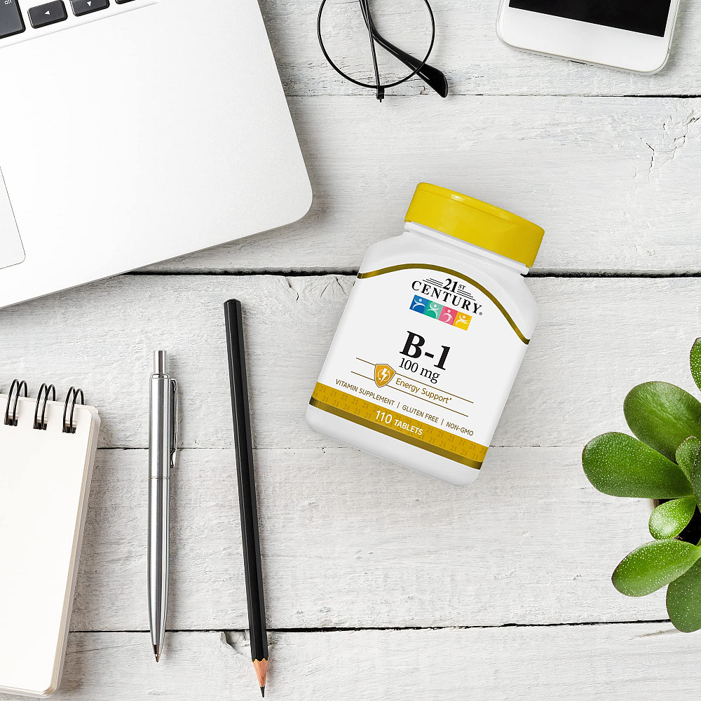 Вітамін В1 21st Century B-1, 100 mg, 110 Tablets Луцьк - фото 2