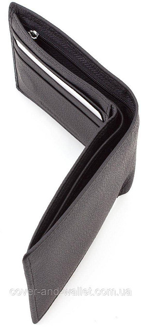 Стильный мужской кожаный кошелек на магнитной фиксации ST 1 Киев - изображение 6