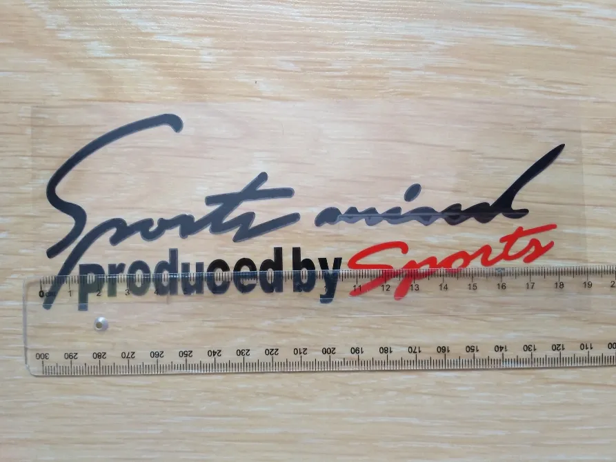 Наклейка на авто Чёрная с Красным Sport mind produced by sports Киев - изображение 5