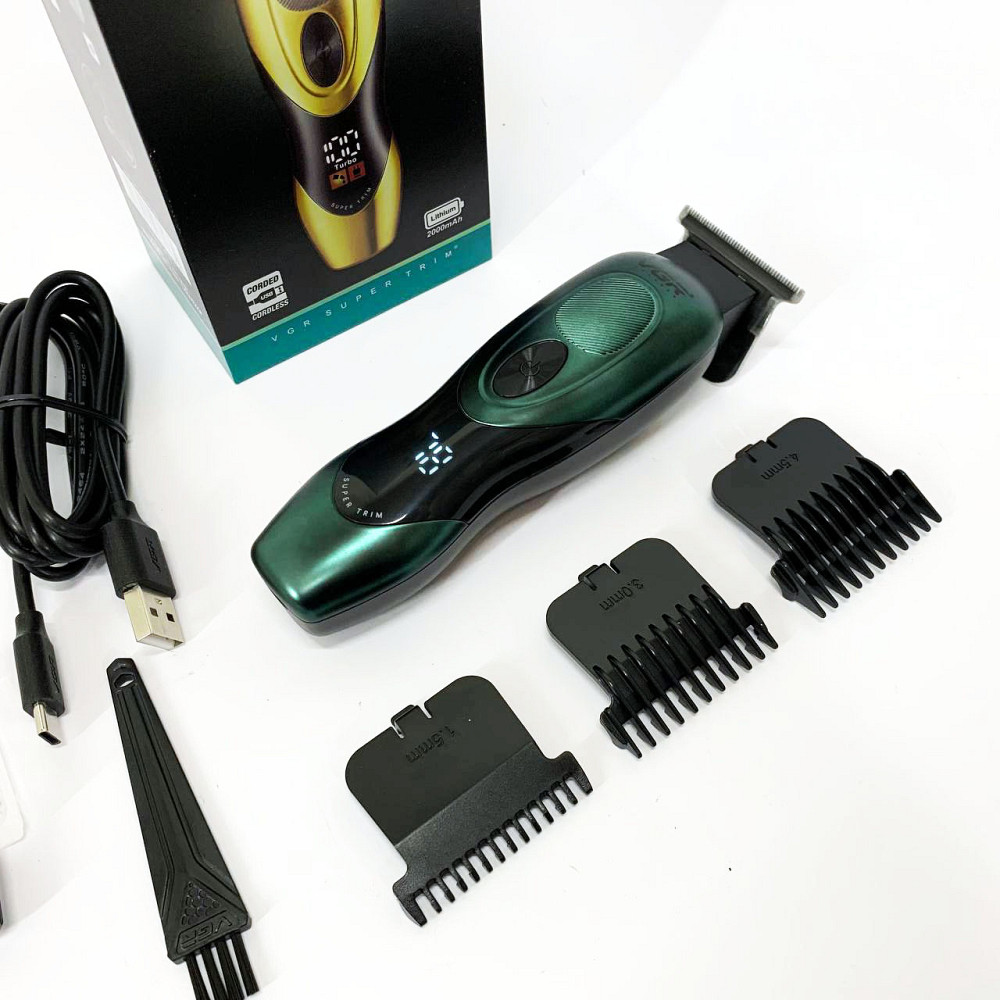 Машинка-тример для стрижки бездротова VGR V-227, Електрична машинка для стрижки потужна DG-64 Львів - фото 6