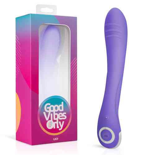 Вибратор для точки G Lici Good Vibes Only, силиконовый, фиолетовый, 22.5 см х 3.7 см Sex Aura Киев