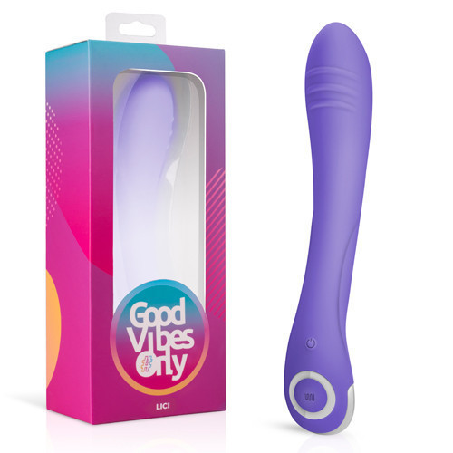 Вибратор для точки G Lici Good Vibes Only, силиконовый, фиолетовый, 22.5 см х 3.7 см Sex Aura Киев - изображение 1