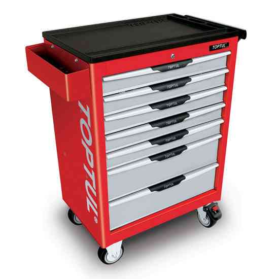 Інструментальна візок професійна TOPTUL (Pro-Line) 7 секцій (червона) TCAC0702 Одеса
