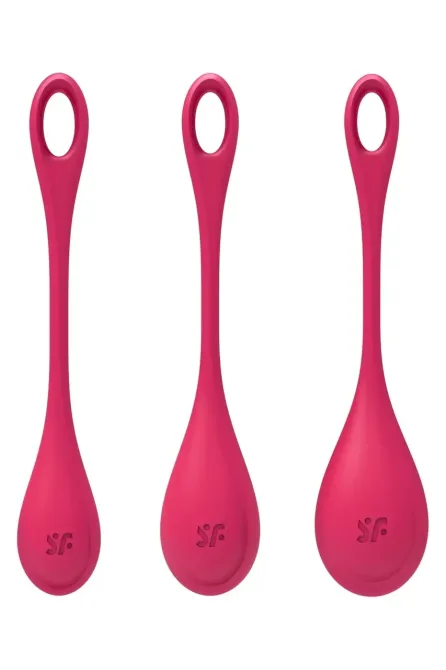 Набір вагінальних кульок Satisfyer Yoni Power 1 червоний Sex Aura Київ - фото 1