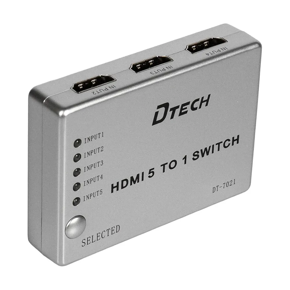 Комутатор 4K@30Hz HDMI 5x1 Dtech DT-7021 (MS) (74-00135) Киев - изображение 8
