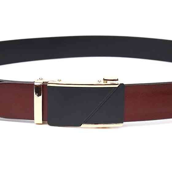 Ремень для мужчин из натуральной кожи Vintage 21479 Коричневый Киев