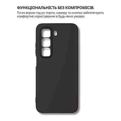 Чохол до мобільного телефона BeCover Silicone Infinix Hot 60 Pro 4G (X6885) Black (714558) Вінниця