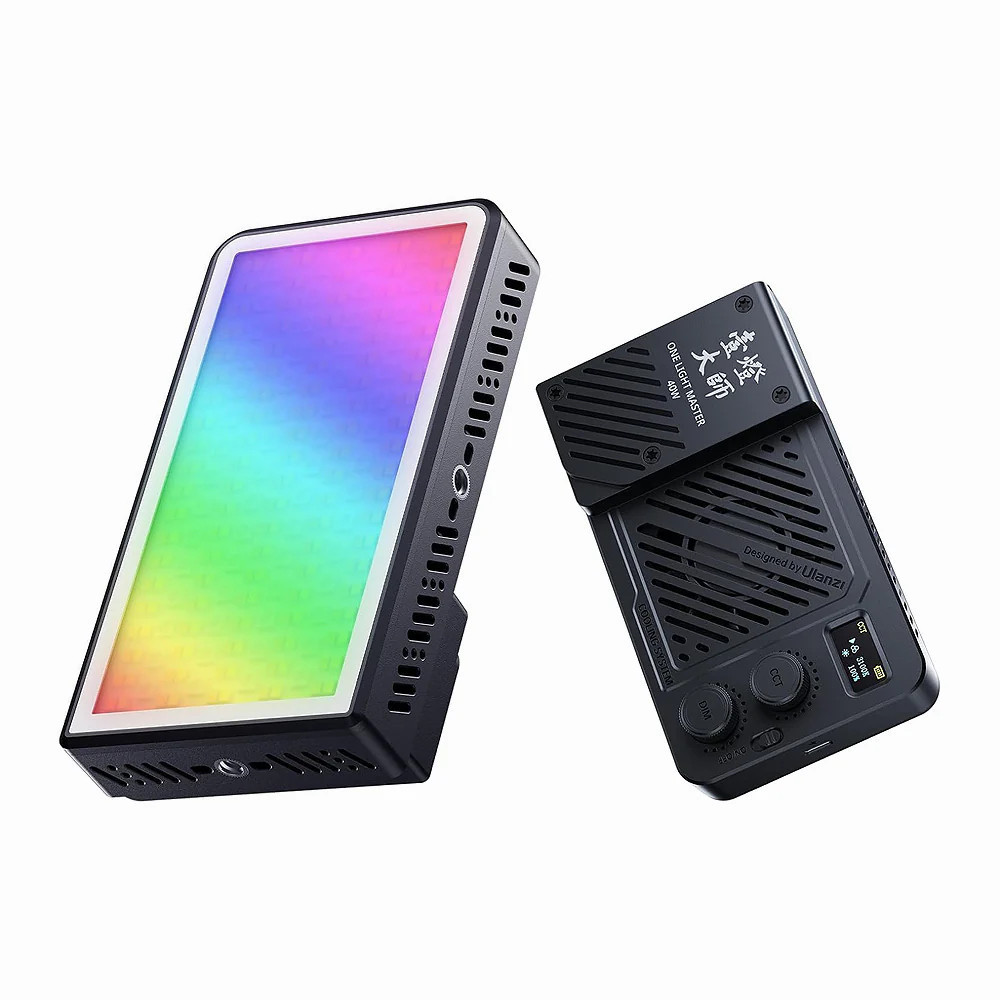 Накамерне світло надпотужне 40Вт RGB із розсіювачем CRI 96+ 2700-6500К Ulanzi LM-P40RGB Київ - фото 6