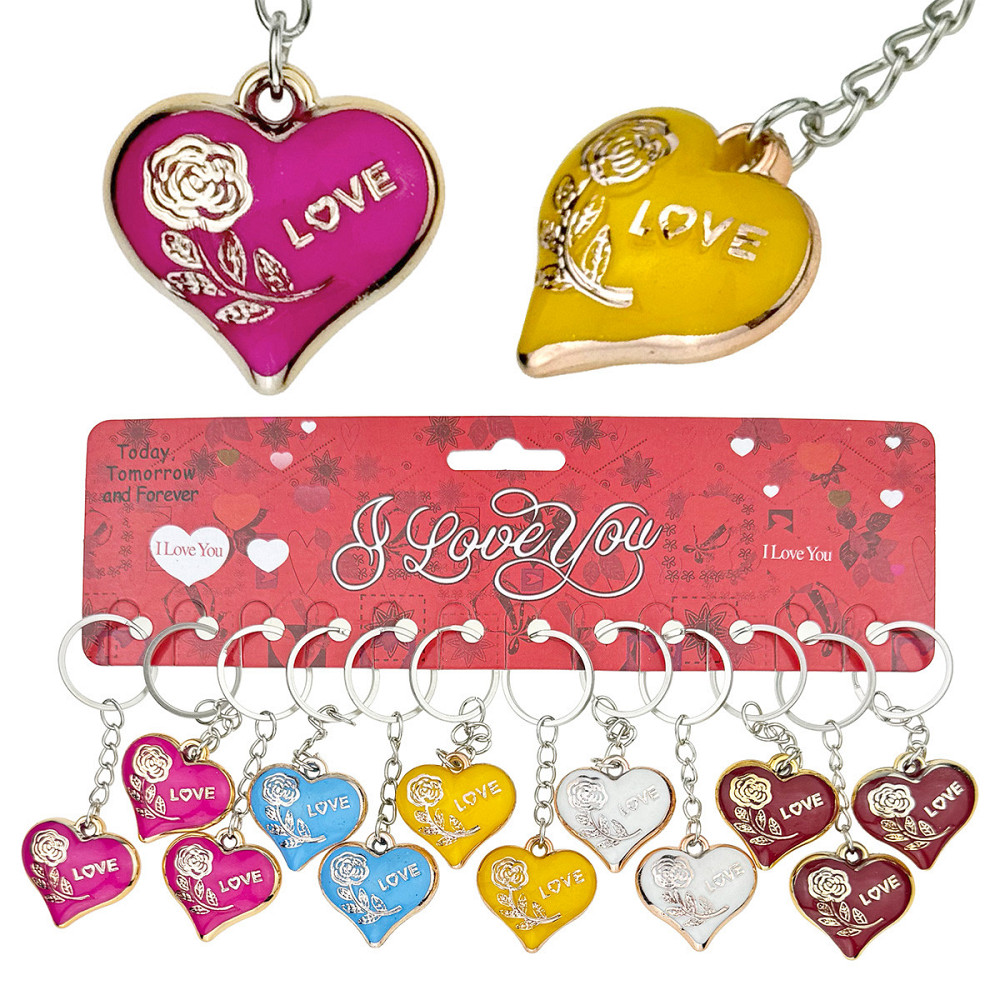 Брелоки для ключів дівчині Серце 12 шт. Київ - фото 1