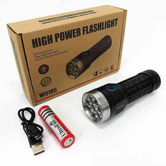 Карманный мини фонарь PLD W5185-8XHP360, Фонарь противоударный водонепроницаемый водозащищенный YQ-13 Львов