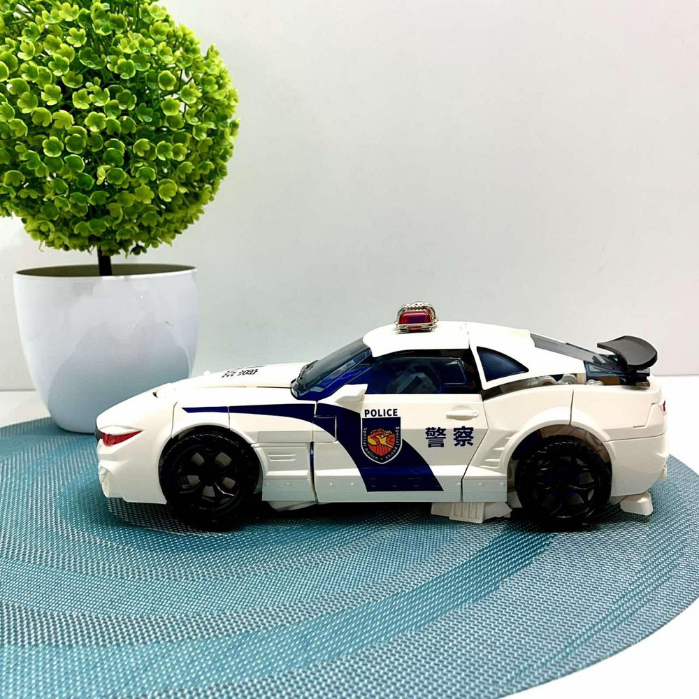 Робот-трансформер машинка 24см з аксесуарами Біло-синій (JJ707A-B-C) Чернігів - фото 3