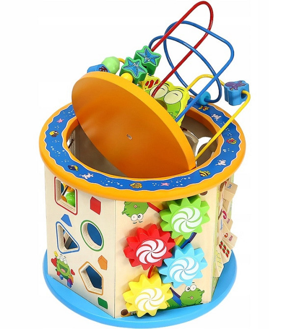 Детский Деревянный развивающий куб ,сортер ,мультибокс 8в1 Kruzzel (22429) Нововолынск - изображение 4