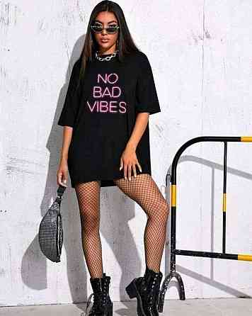 Футболка женская с принтом  46 Черная 2664084170 Днепр