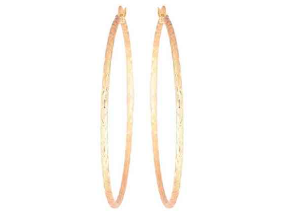 Серьги Позолота 18K кольца конго «Декоративный узор» ø 6см 270619 ТМ XUPING Киев