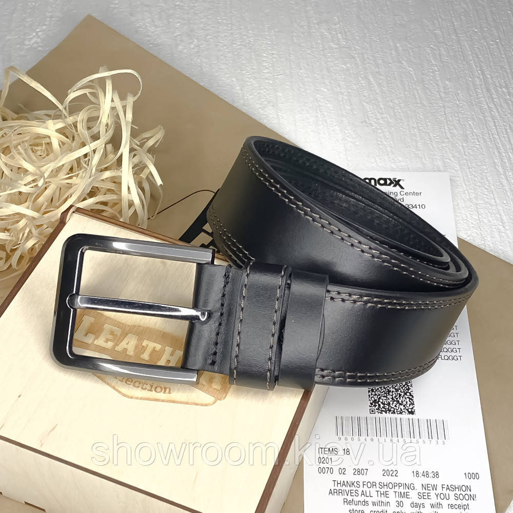 Мужской кожаный ремень Leather Collection (7806) Киев - изображение 3