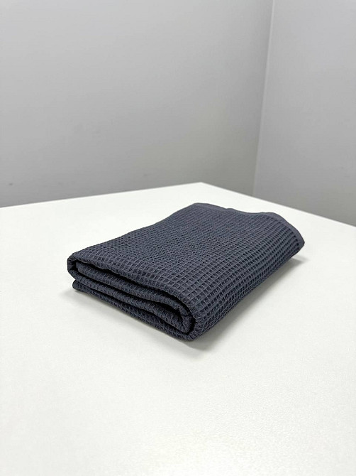Вафельное полотенце Ideal Textile 40х60 см 240 г/м2 (56860817) Графитовый Черновцы - изображение 5