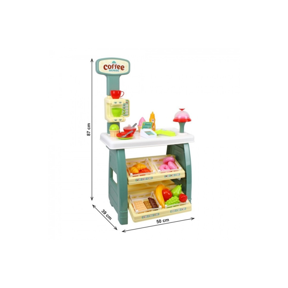 Ігровий дитячий набір "Кав'ярня" 9765TXK прилавок з полицями, іграшкові солодощі Вінниця - фото 7