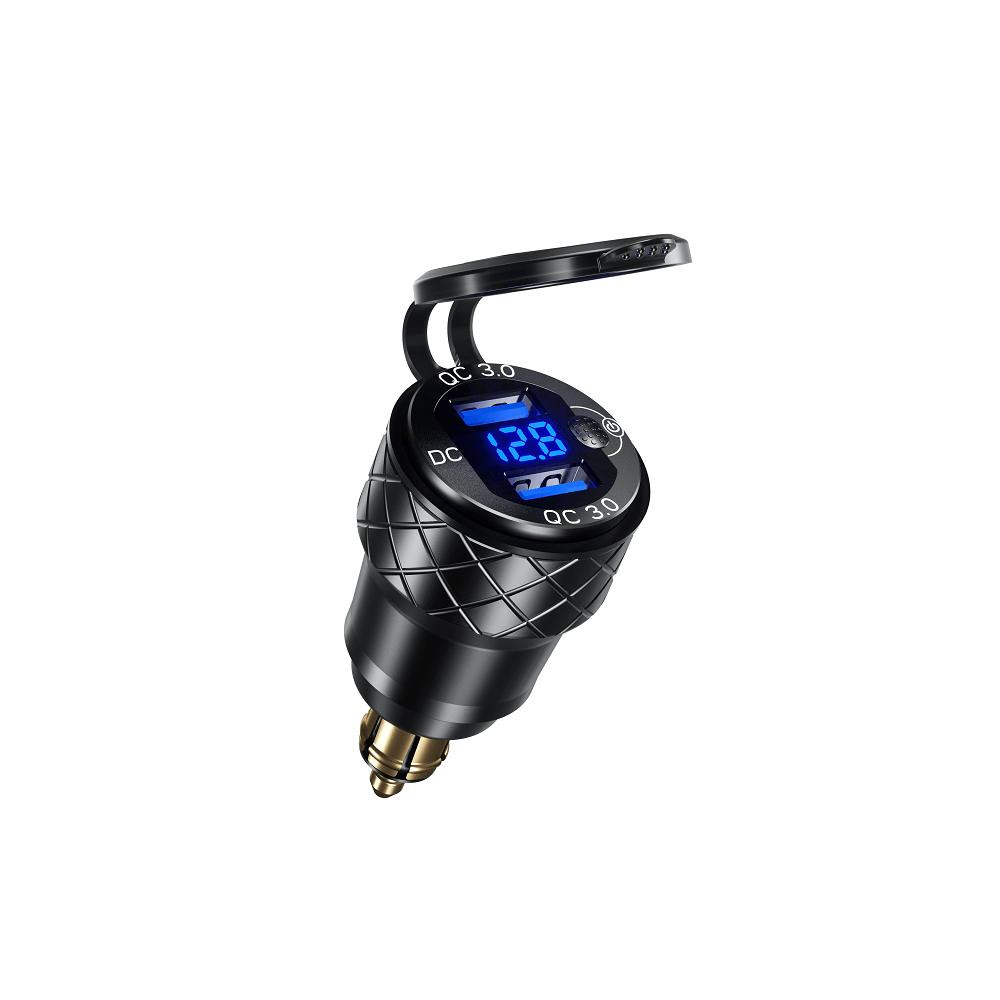 Подвійний швидкий USB-адаптер для прикурювача мотоцикла BMW Kewig KWG-B4S Луцьк - фото 2